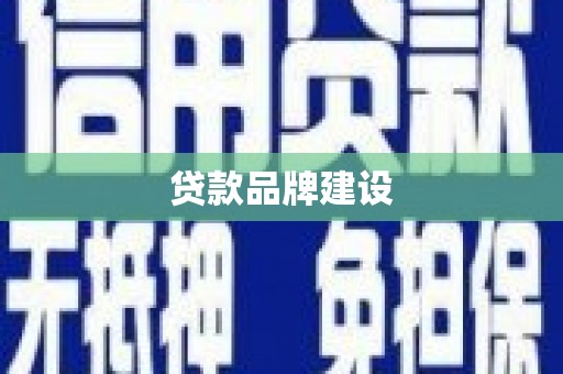 太康贷款品牌建设