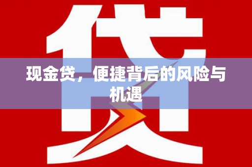 太康现金贷，便捷背后的风险与机遇