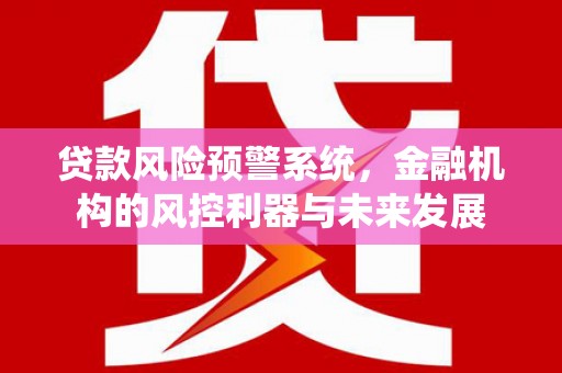 太康贷款风险预警系统，金融机构的风控利器与未来发展