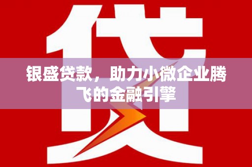 太康银盛贷款，助力小微企业腾飞的金融引擎
