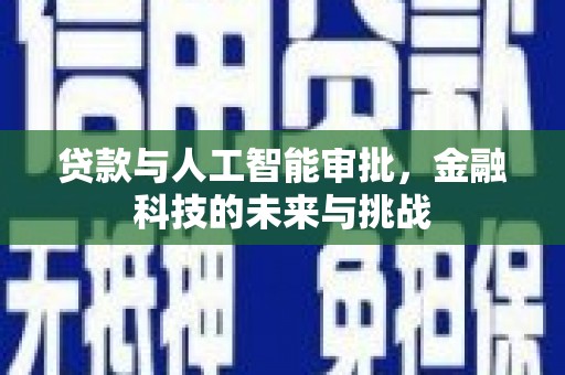 太康贷款与人工智能审批，金融科技的未来与挑战