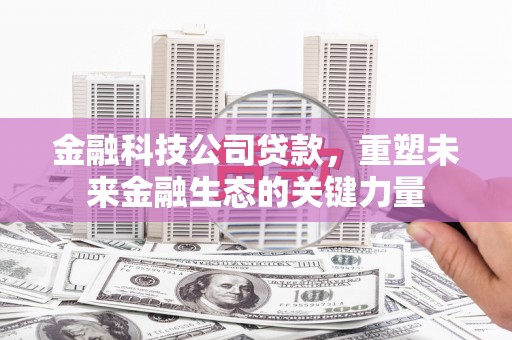 太康金融科技公司贷款，重塑未来金融生态的关键力量