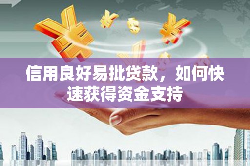 太康信用良好易批贷款，如何快速获得资金支持