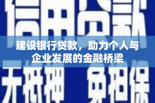 太康建设银行贷款，助力个人与企业发展的金融桥梁