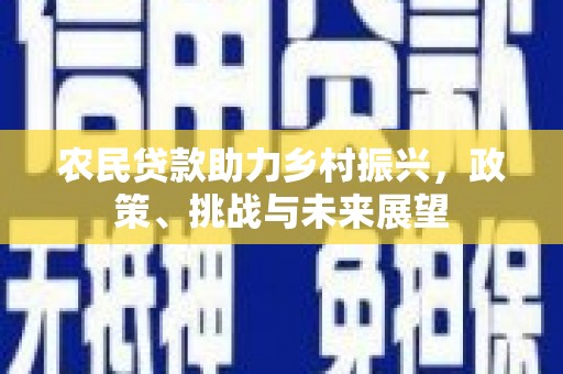 太康农民贷款助力乡村振兴，政策、挑战与未来展望
