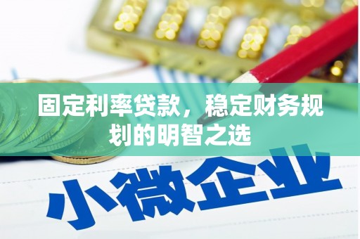 太康固定利率贷款，稳定财务规划的明智之选